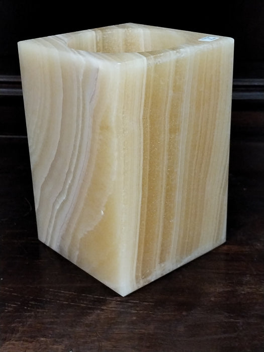 ALABASTER VOTIVE CANDLE COVER