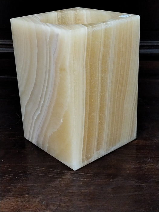 ALABASTER VOTIVE CANDLE COVER