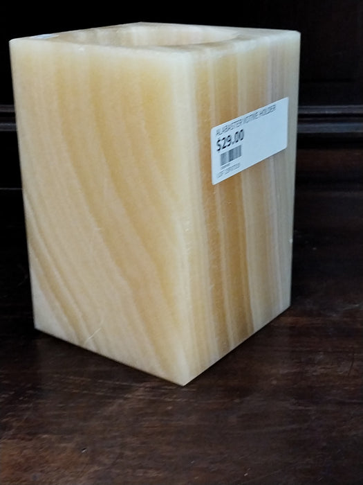 ALABASTER VOTIVE CANDLE COVER