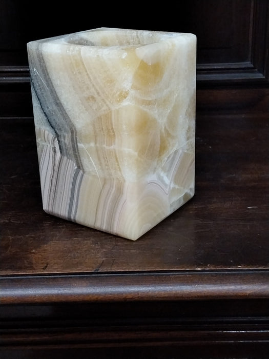 ALABASTER VOTIVE CANDLE COVER