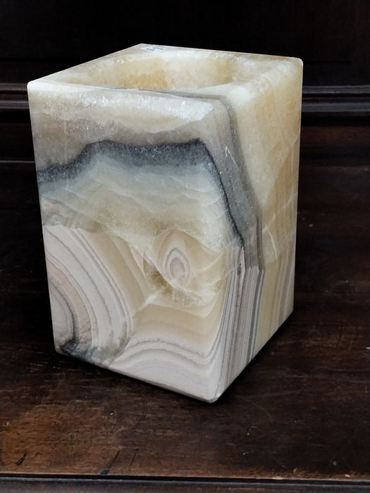 ALABASTER VOTIVE CANDLE COVER