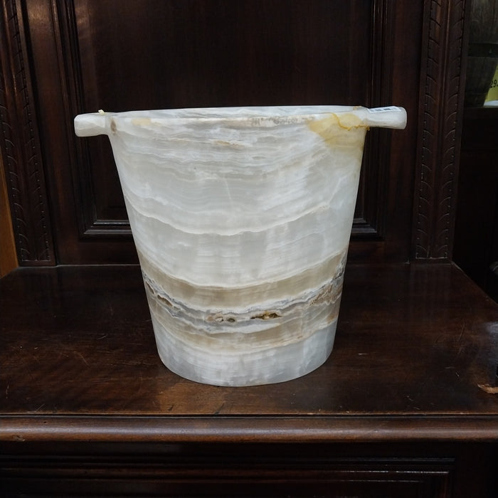 ALABASTER ICE BUCKET AS FOUND