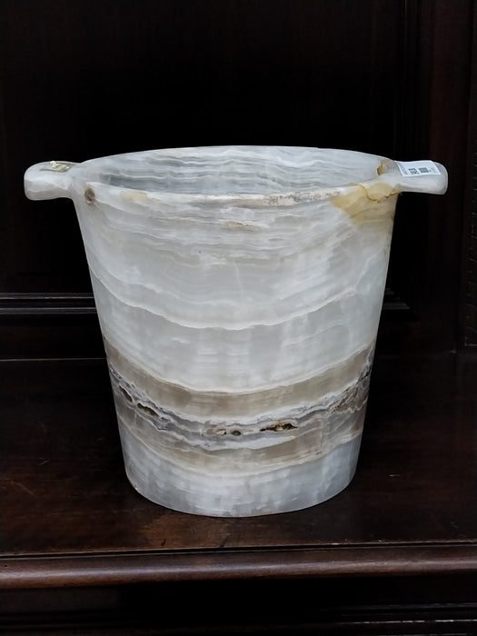 ALABASTER ICE BUCKET AS FOUND