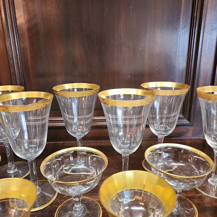 VARIOUS GOLD RIM STEMS-LOT OF 16
