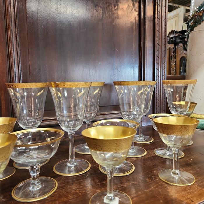 VARIOUS GOLD RIM STEMS-LOT OF 16