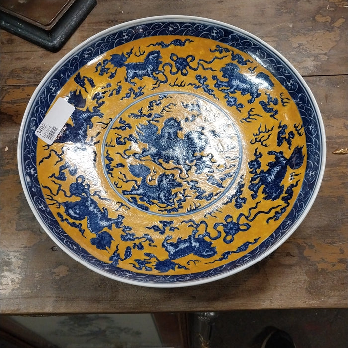 ORANGE AND BLUE CHINESE CHARGER