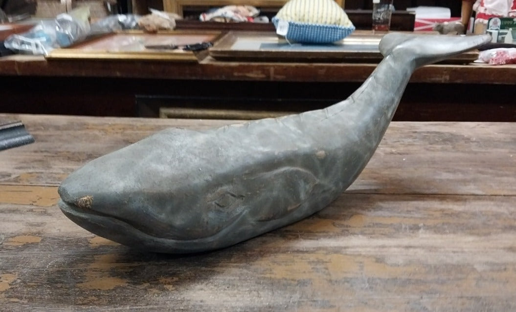 CARVED WOOD WHALE