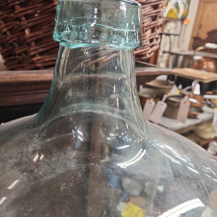 LARGE HAND BLOWN WINE BOTTLE