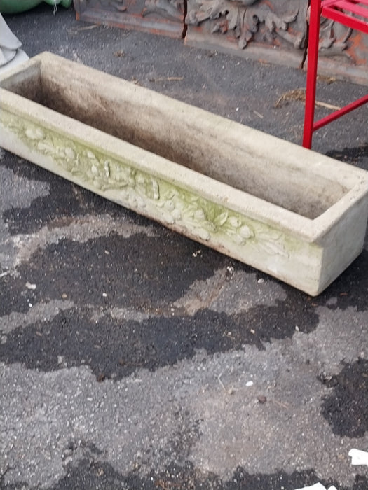 SMALL RECTANGULAR CONCRETE PLANTER