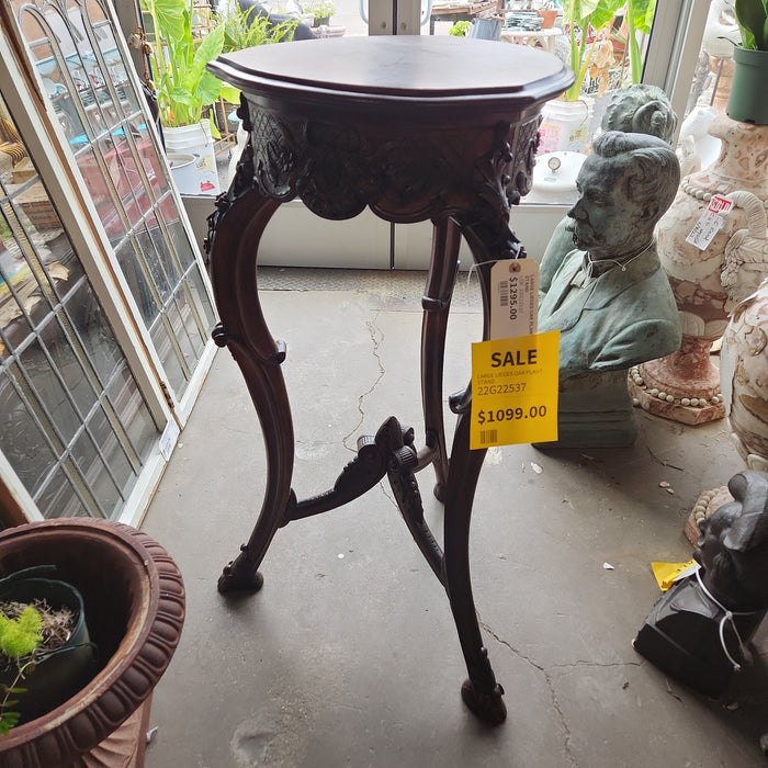 LARGE LIEGES OAK PLANT STAND