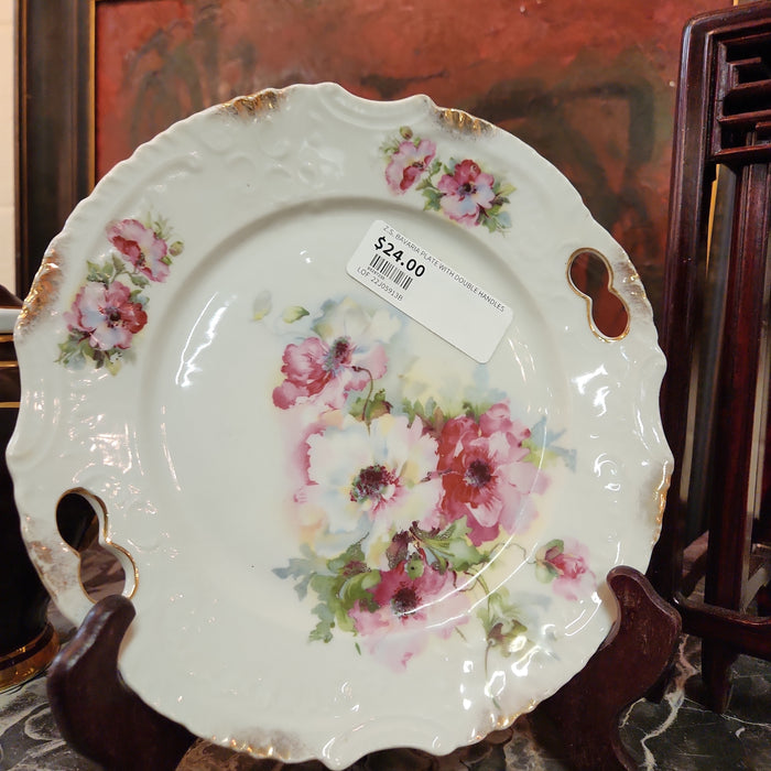 Z.S. BAVARIA PLATE WITH DOUBLE HANDLES