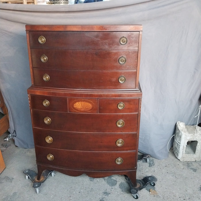 MAHOGANY FEDERAL STYLE HIGHBOY