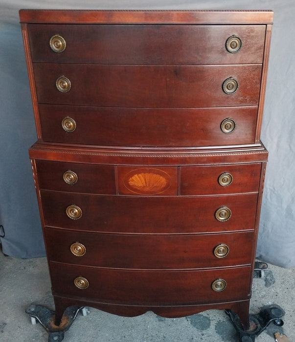 MAHOGANY FEDERAL STYLE HIGHBOY