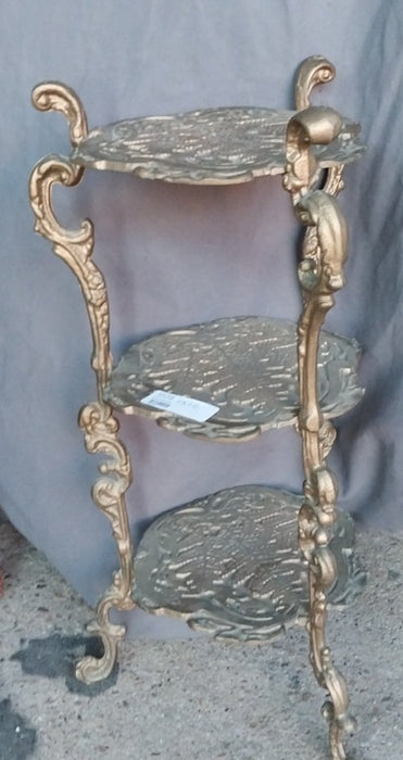 SMALL 3 TIER GOLD METAL STAND