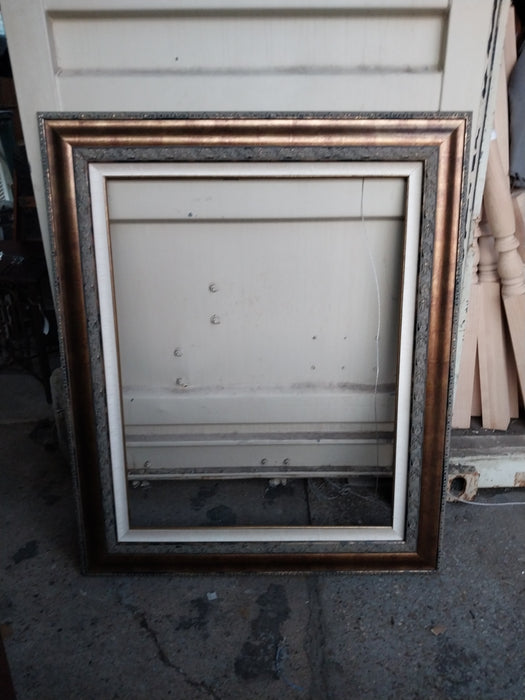 LARGE BLACK AND GOLD FRAME