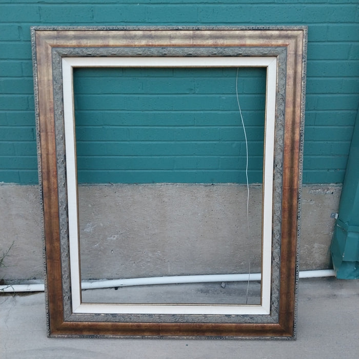 LARGE BLACK AND GOLD FRAME