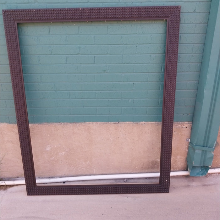 LARGE KNOBBY CARVED WOOD FRAME