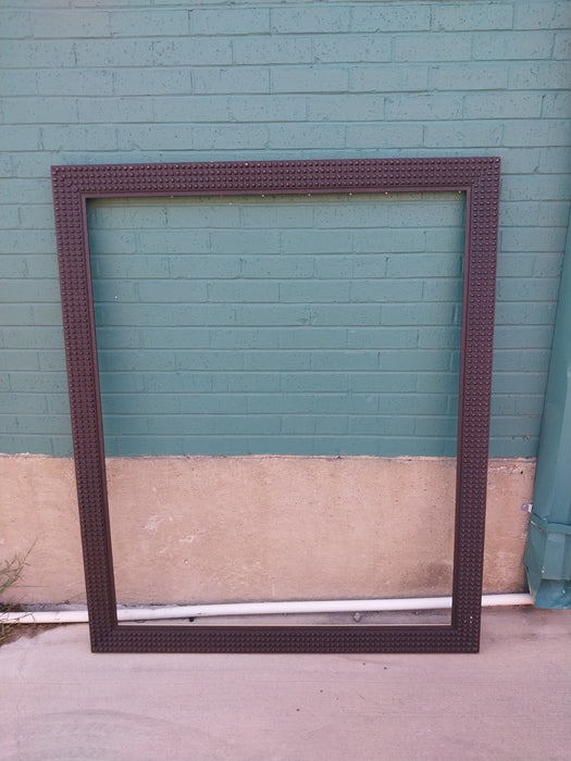 LARGE KNOBBY CARVED WOOD FRAME