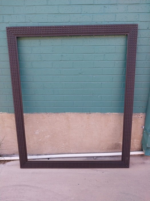 LARGE KNOBBY CARVED WOOD FRAME
