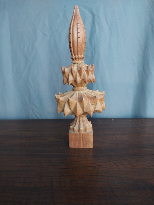 CARVED WOOD FINIAL