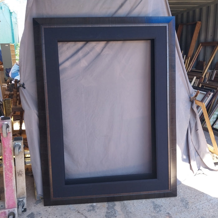 LARGE WOOD FRAME WITH BEVEL