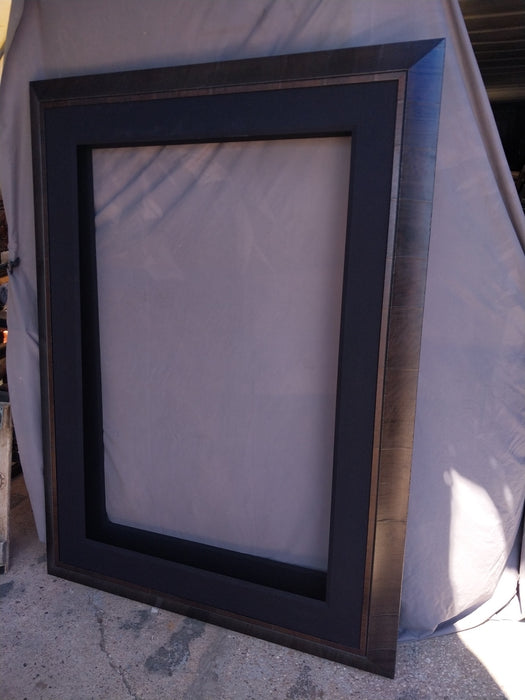 LARGE WOOD FRAME WITH BEVEL