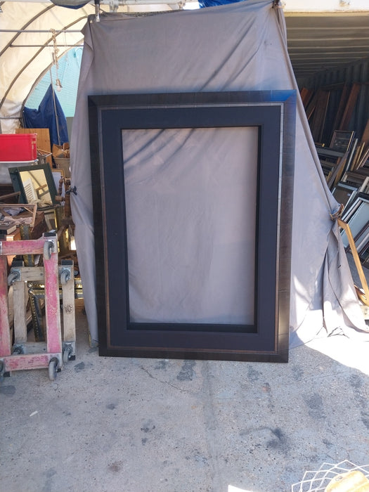 LARGE WOOD FRAME WITH BEVEL