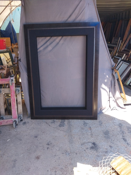 LARGE WOOD FRAME WITH BEVEL