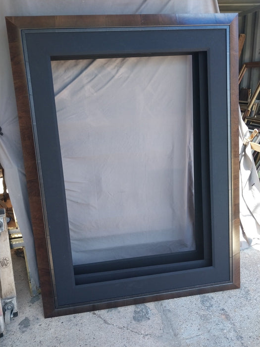 LARGE WOOD FRAME WITH BEVEL