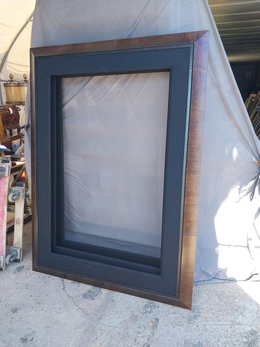 LARGE WOOD FRAME WITH BEVEL