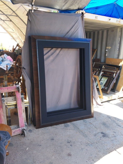 LARGE WOOD FRAME WITH BEVEL