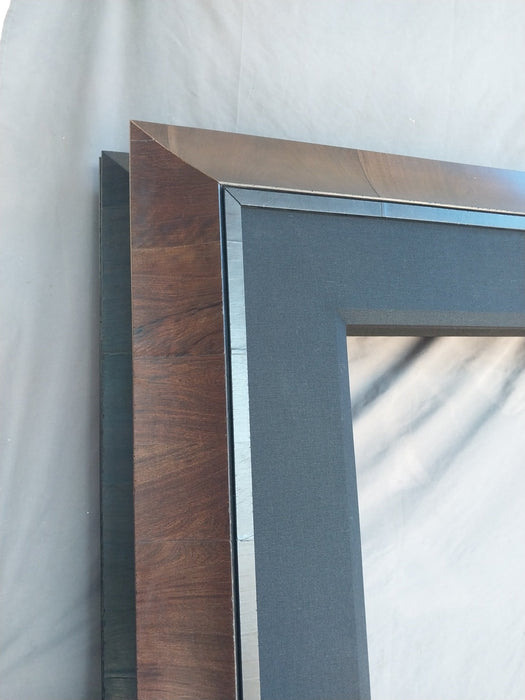 LARGE WOOD FRAME WITH BEVEL