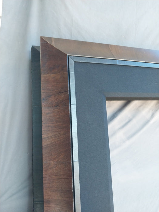 LARGE WOOD FRAME WITH BEVEL