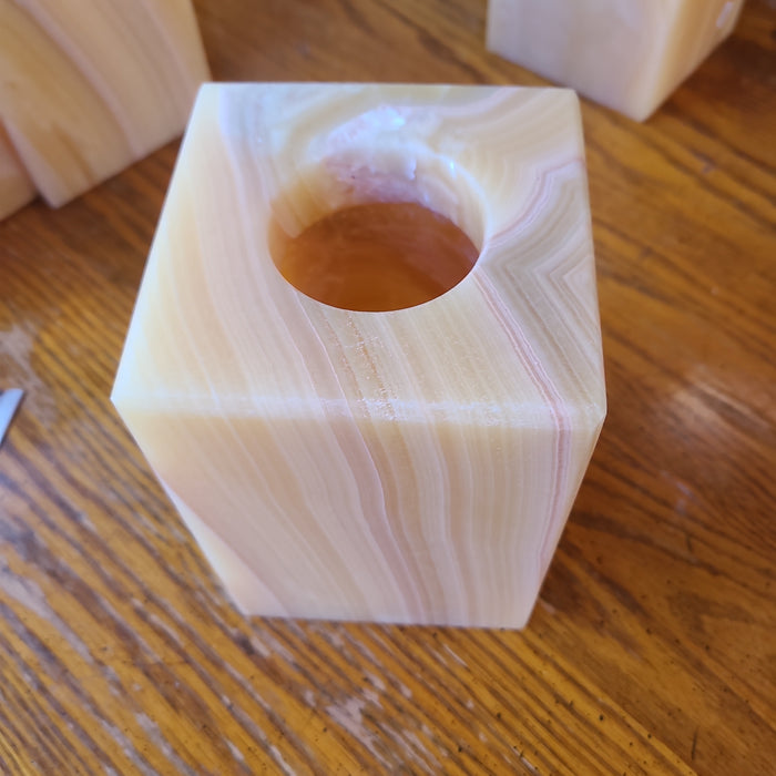 ALABASTER VOTIVE HOLDER