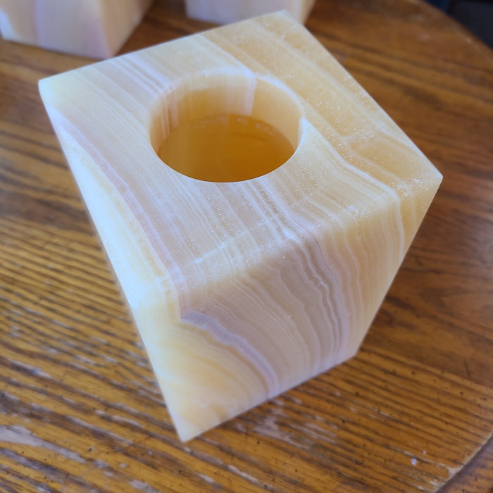 ALABASTER VOTIVE HOLDER