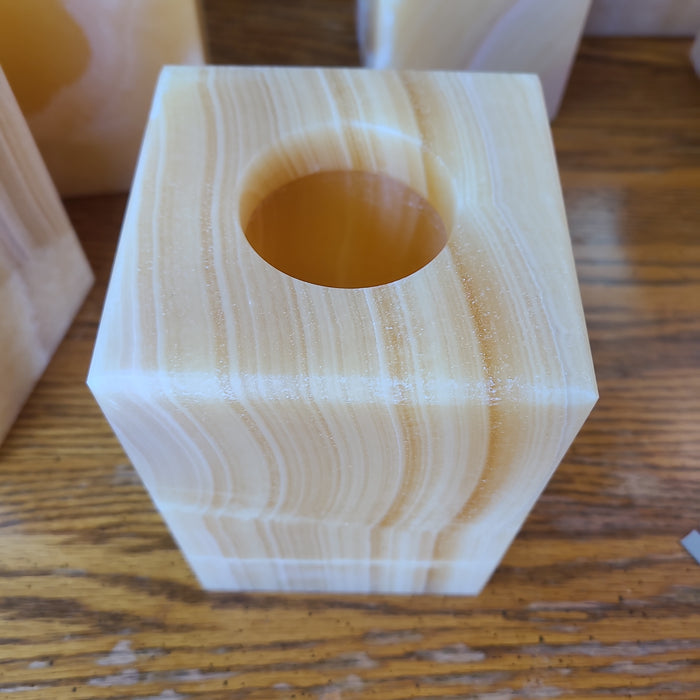 ALABASTER VOTIVE HOLDER
