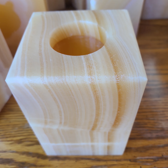 ALABASTER VOTIVE HOLDER