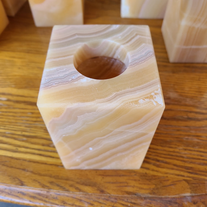 ALABASTER VOTIVE HOLDER