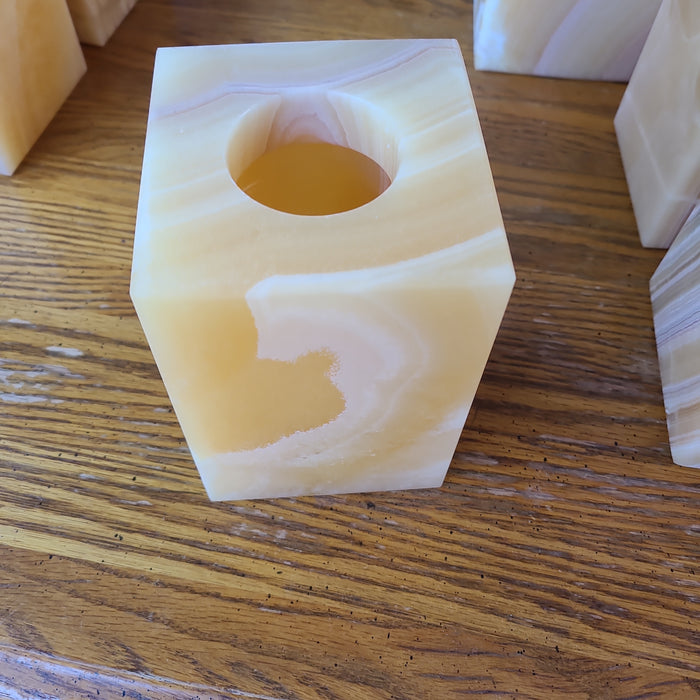 ALABASTER VOTIVE HOLDER