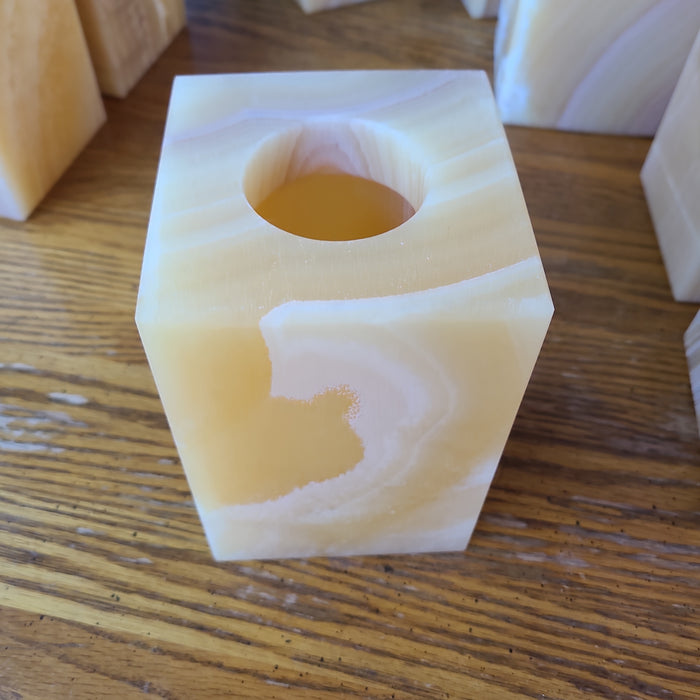 ALABASTER VOTIVE HOLDER