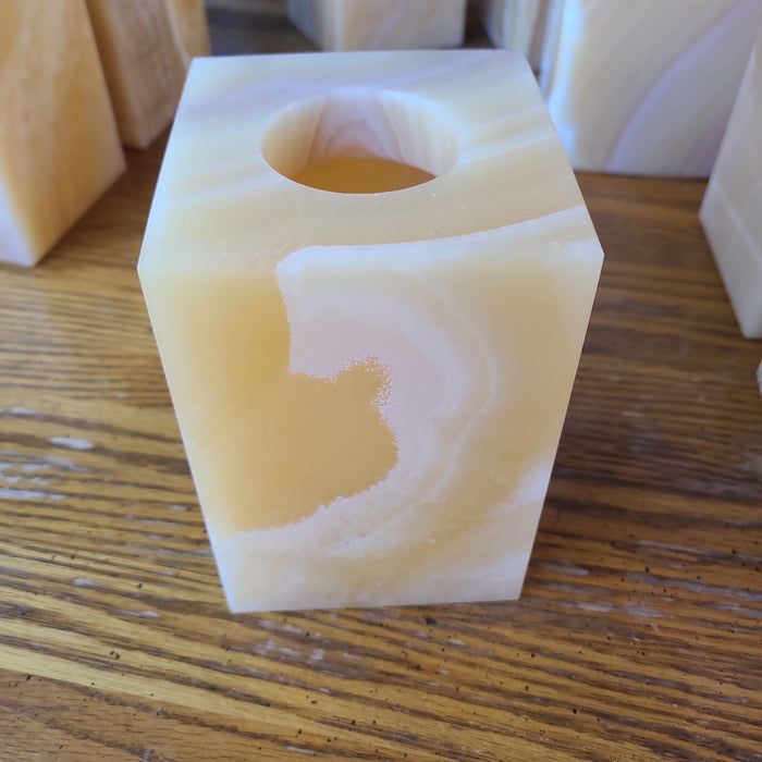 ALABASTER VOTIVE HOLDER