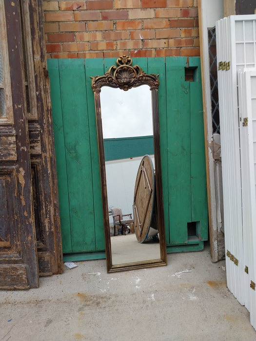 VINTAGE FULL LENGTH COMPOSITION GILT MIRROR