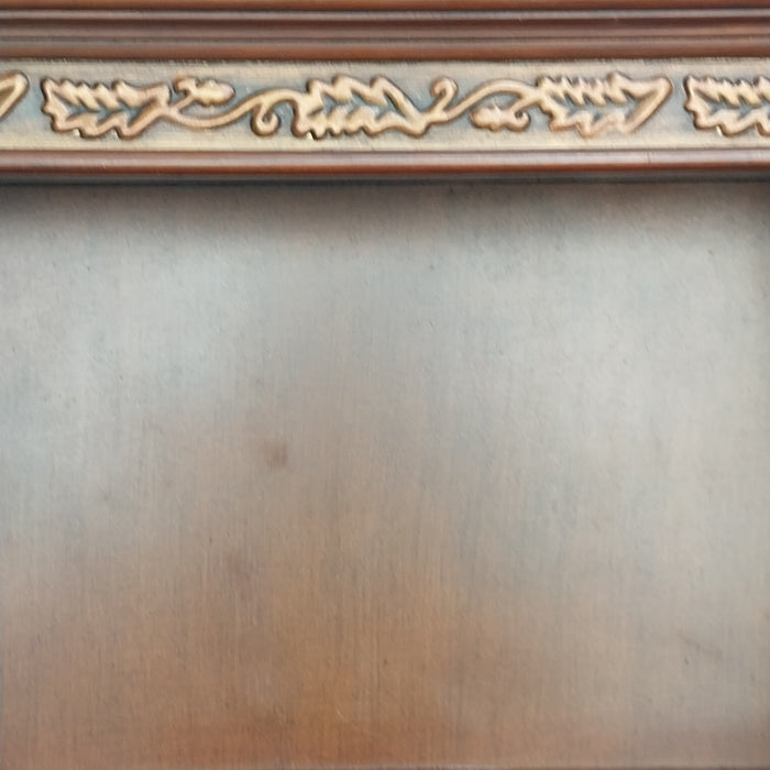 SMALL WALL SHELF WITH COPPER TRIM