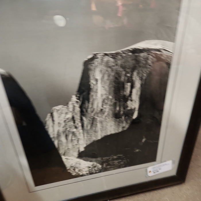 PRINT OF ANSEL ADAMS PHOTO OF BUTTE AND MOON