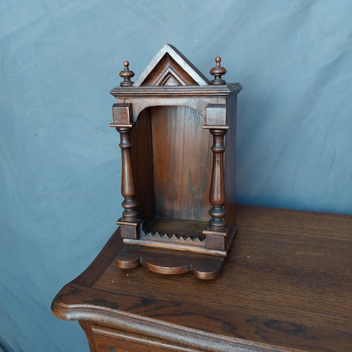 CARVED OAK STATUARY WALL NICHE