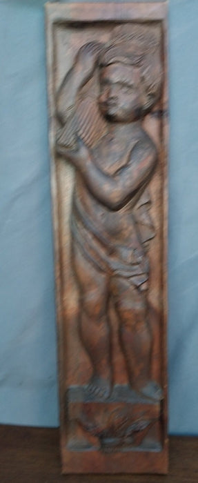 SPANISH PUTTI CARVED PLAQUE