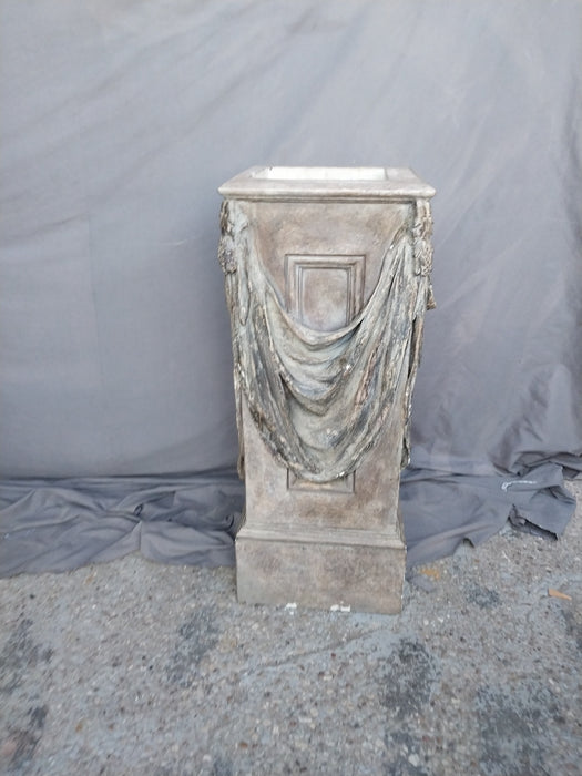 PEDESTAL WITH DRAPED SIDES-AS IS