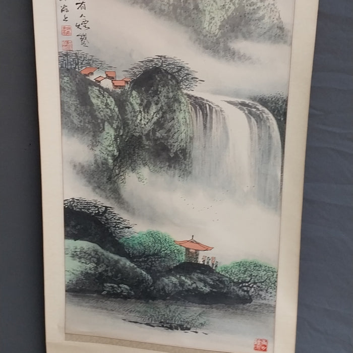 SMALL CHINESE LANDSCAPE SCROLL