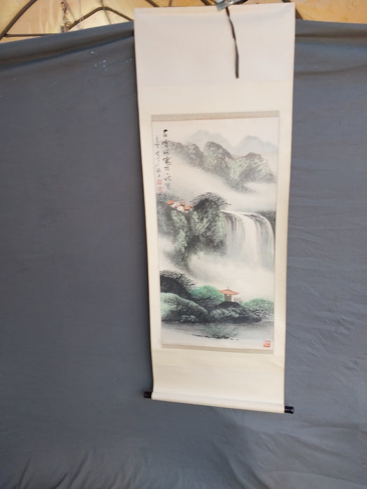 SMALL CHINESE LANDSCAPE SCROLL