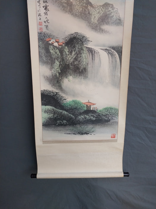 SMALL CHINESE LANDSCAPE SCROLL